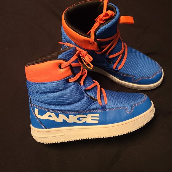 Lange Podium Soft Shoe- Men's/Women's - Size 7.5 US Blue & Orange - Picture 1 of 4